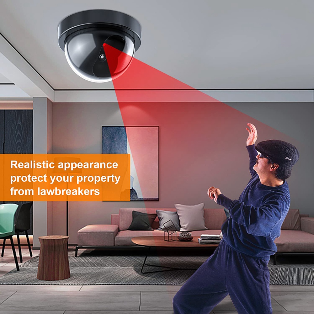Home Security Wireless Camera - Dummy-beveiligingscamera, nepcamera met rood LED-licht, realistisch