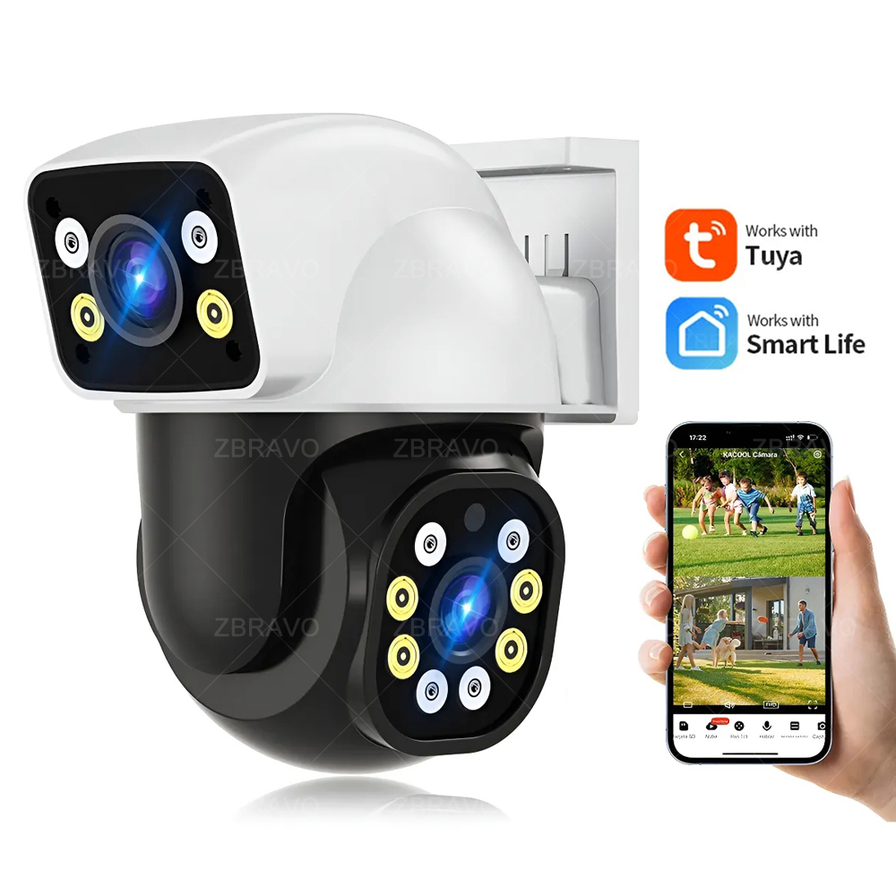 Home Security Outdoor Camera System - Smartlife 8MP WiFi Tuya Buitencamera Mini