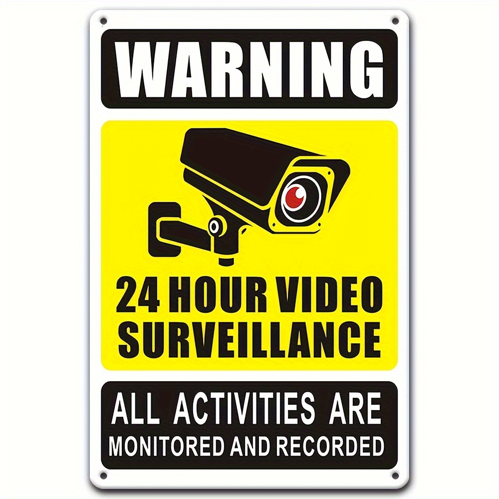 Home Security With Cameras - 24/7 videobewakingswaarschuwingsbord - duurzaam ijzeren metaal