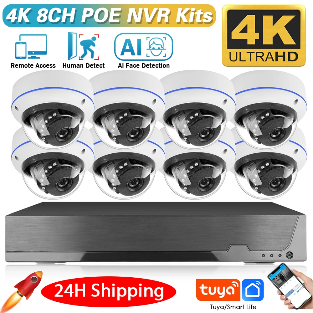 Nvr Kit 8 Channel - Smar Life 4K 8MP POE CCTV