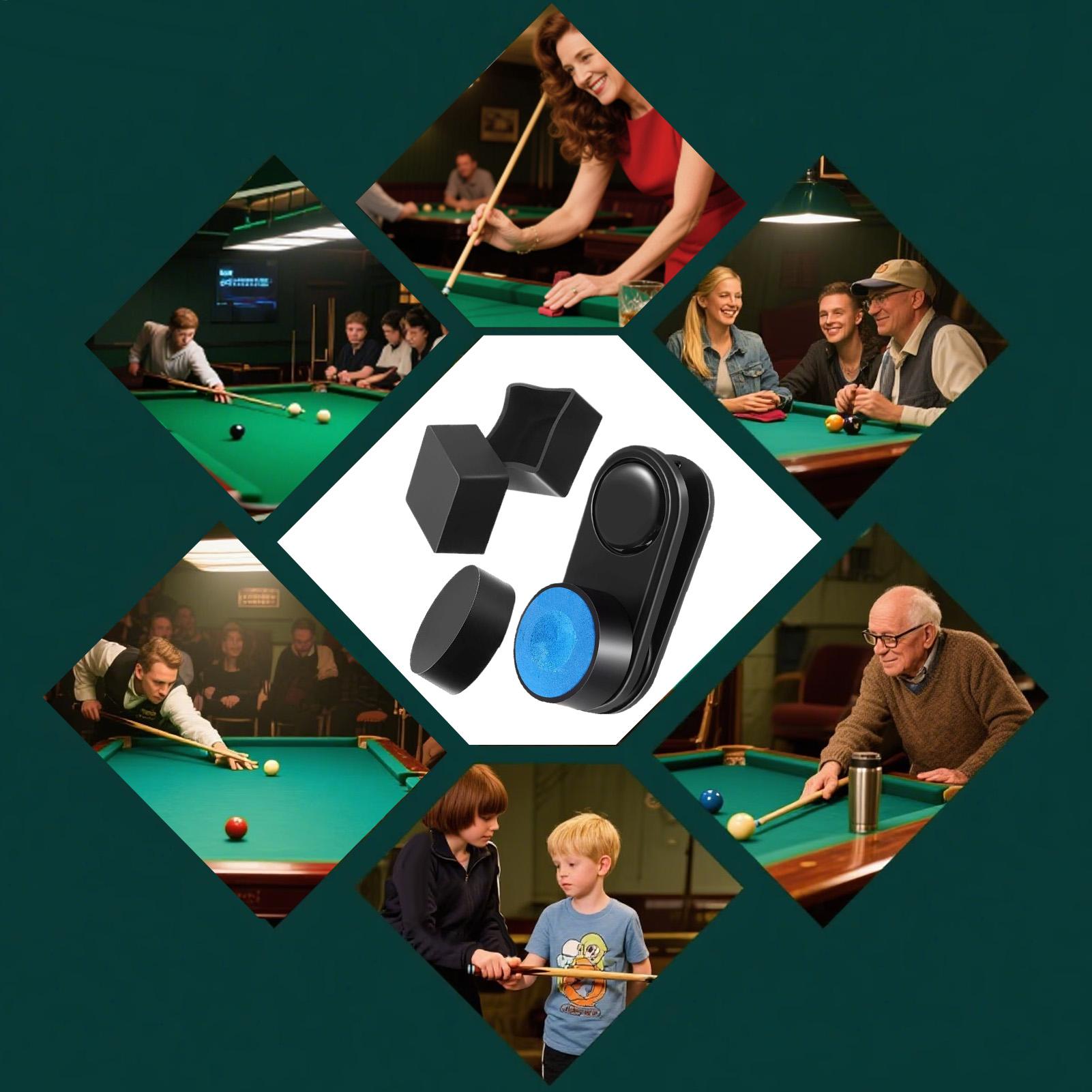 Home Security Game - Biljartkeu Krijtkoffer Magnetische Krijthouder Voor Poolkeus