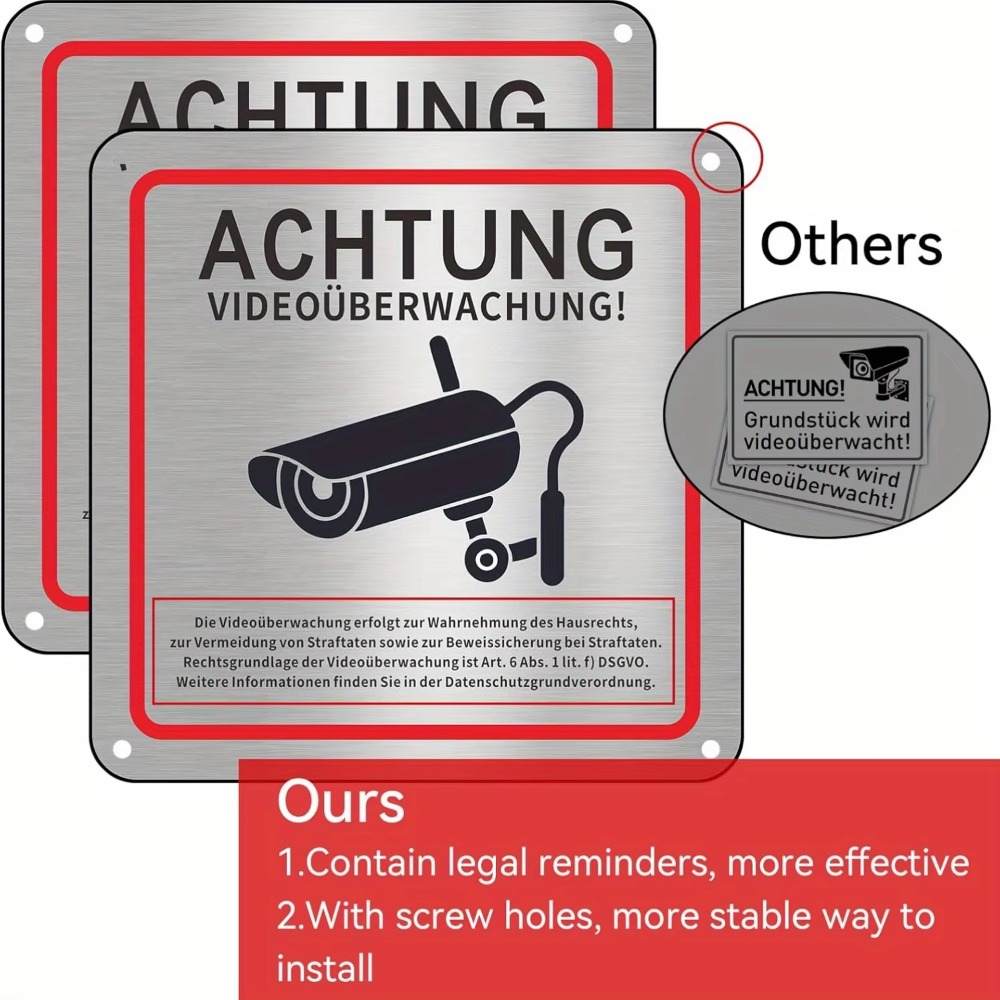 Home Security Game - CIFBUY Verbeterde rustieke beveiligingscamera aluminium wanddecoratie