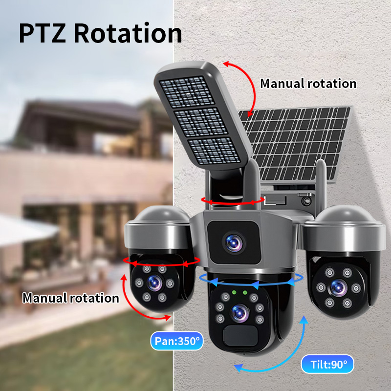 6MP V380 APP Zonne-energie Dri - Home Security Flood Lights recensie en prijs