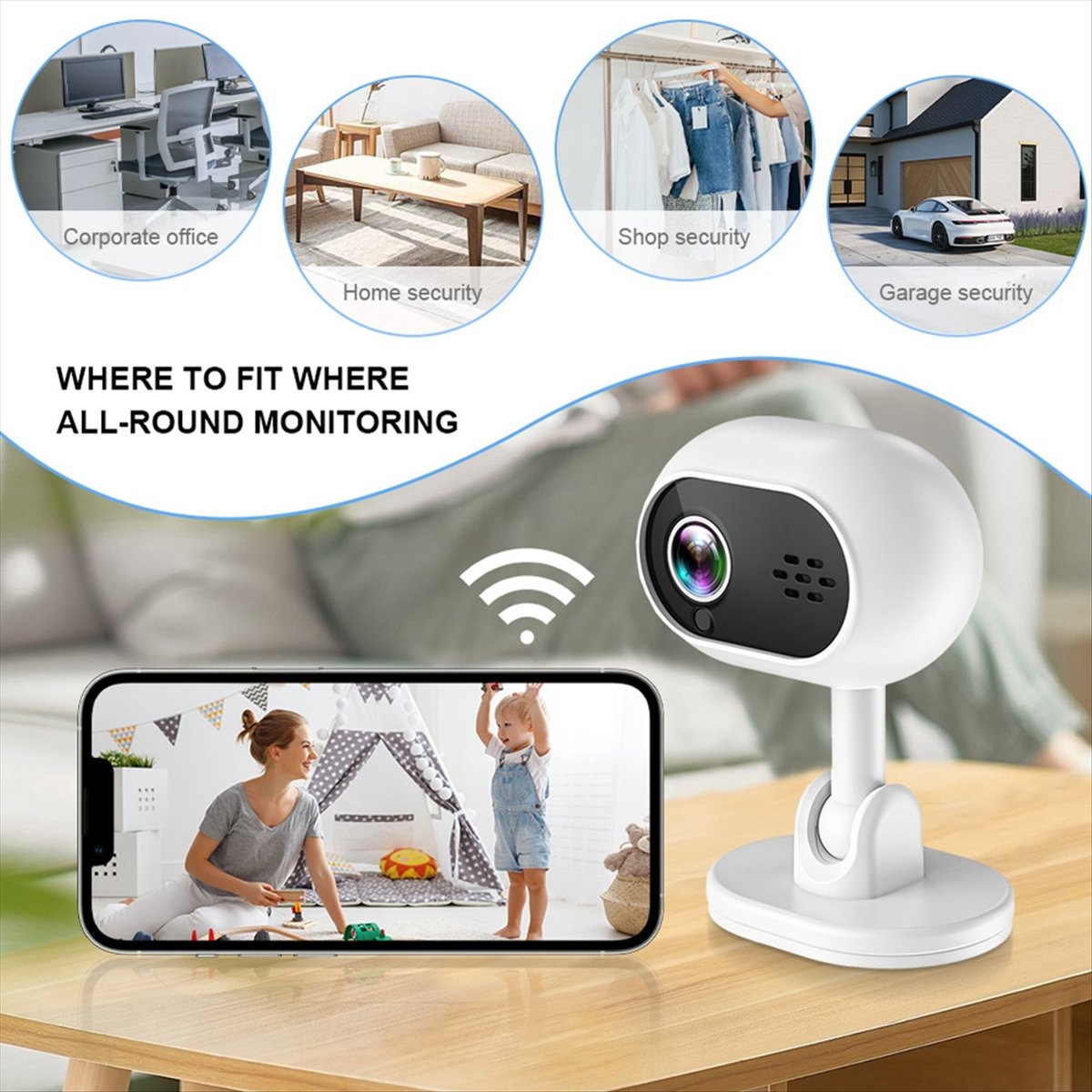 A4 1080P Smart Mini Wifi IP-ca - Home Security Wireless Camera recensie en prijs