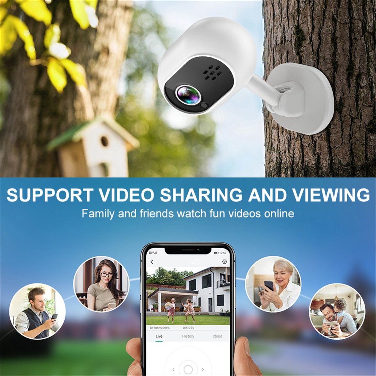 A4 1080P Smart Mini Wifi IP-ca - Home Security Wireless Camera recensie en prijs