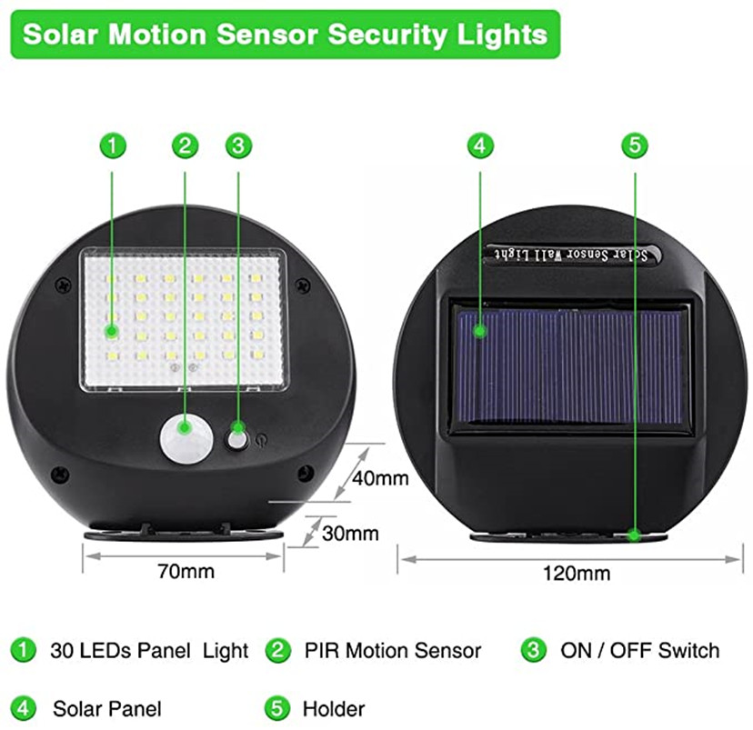 30LED Solarlampen Buitenbeveil - Home Security Flood Lights recensie en prijs