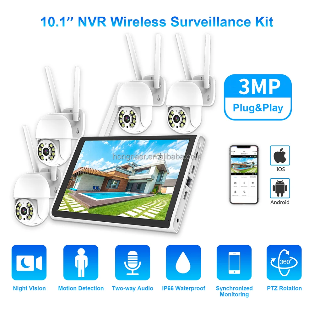 2026 Hongnaer 3MP 4-kanaals Wi - Home Security With Cameras recensie en prijs