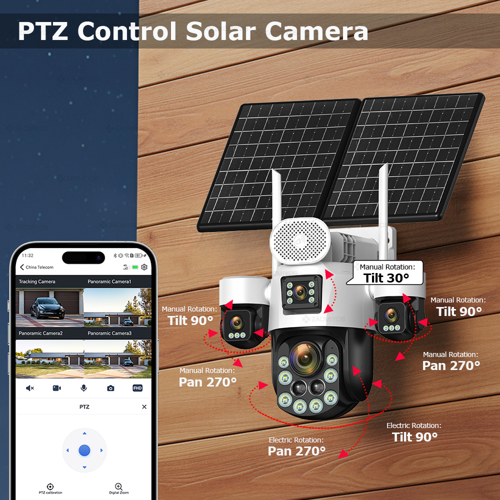 4-lens buitencamera 360° °   S - Home Security Outdoor Camera System recensie en prijs