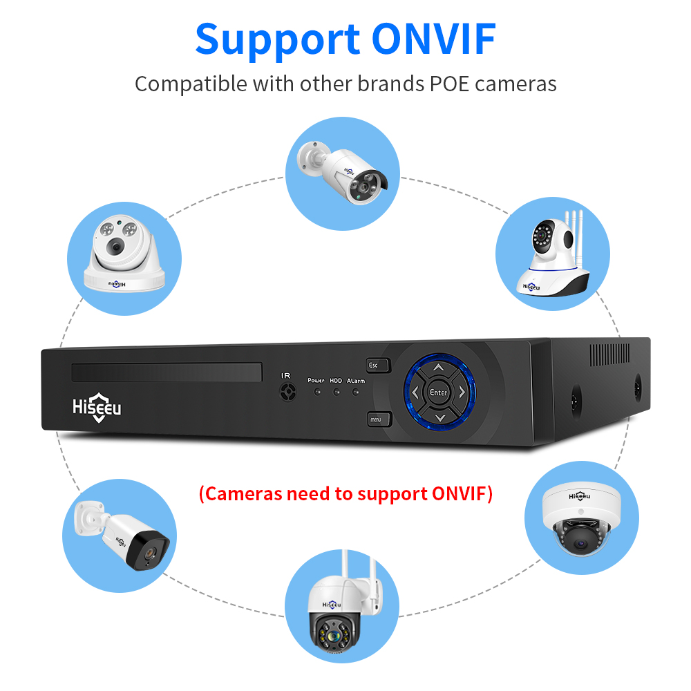 Hiseeu 4CH 10CH 16CH 4K 8MP 5M - Home Security With Cameras recensie en prijs