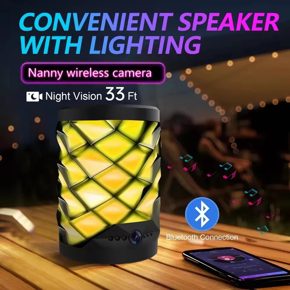 HD Mini Wifi-camera Bluetooth- - Home Security Flood Lights recensie en prijs