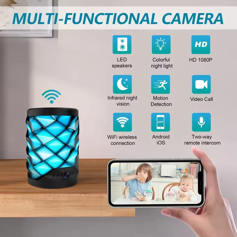 HD Mini Wifi-camera Bluetooth- - Home Security Flood Lights recensie en prijs