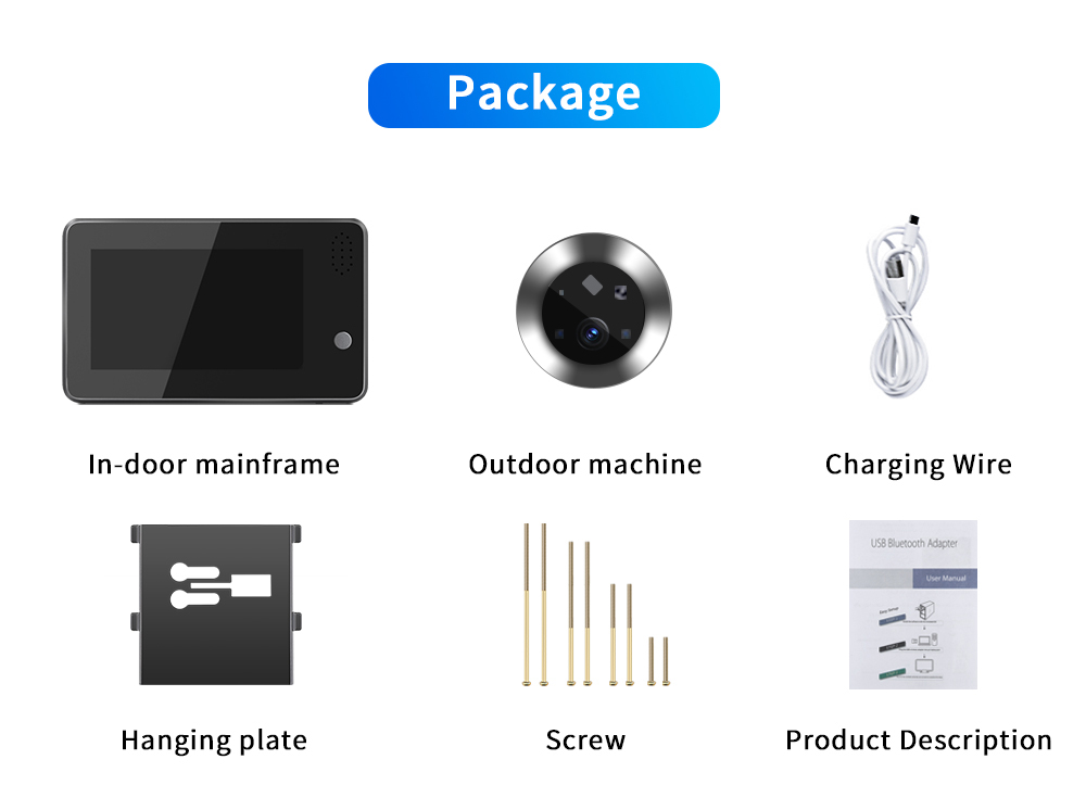 4,3 inch Tuya Smartlife WiFi D - Home Security Wireless Camera recensie en prijs
