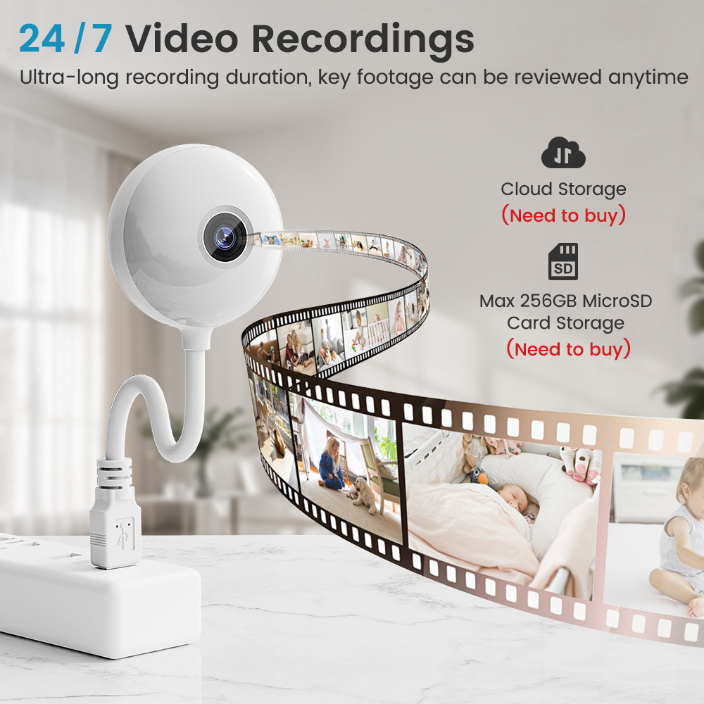 5MP Mini WiFi USB Plug-in IP-c - Home Security Flood Lights recensie en prijs