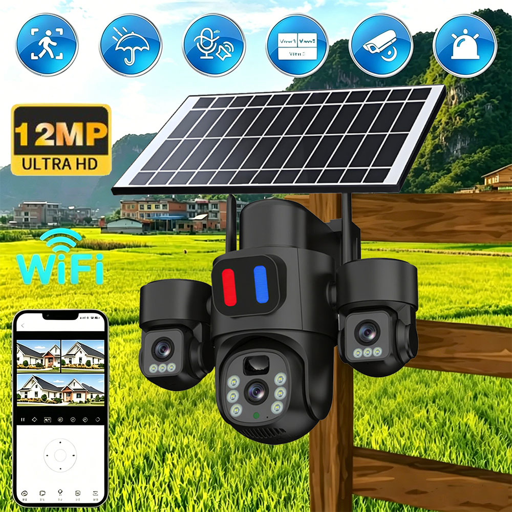 Solar WiFi PTZ-camera Buiten D - Home Security Wireless Camera recensie en prijs
