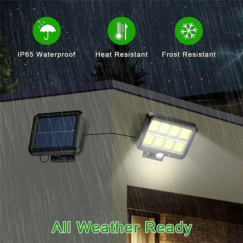 LED-zonne-split-wandlamp buite - Home Security Flood Lights recensie en prijs