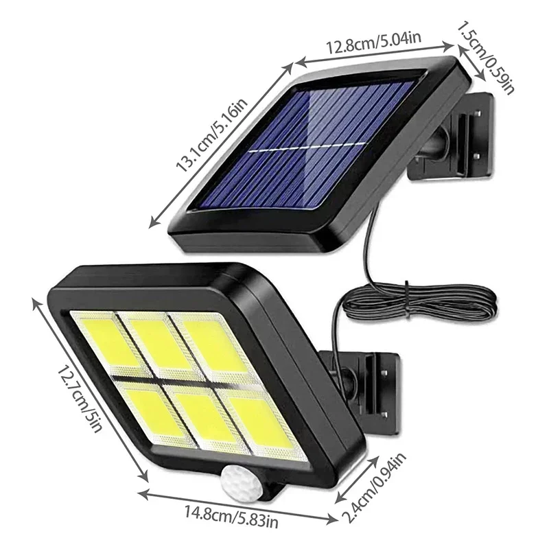 LED-zonne-split-wandlamp buite - Home Security Flood Lights recensie en prijs