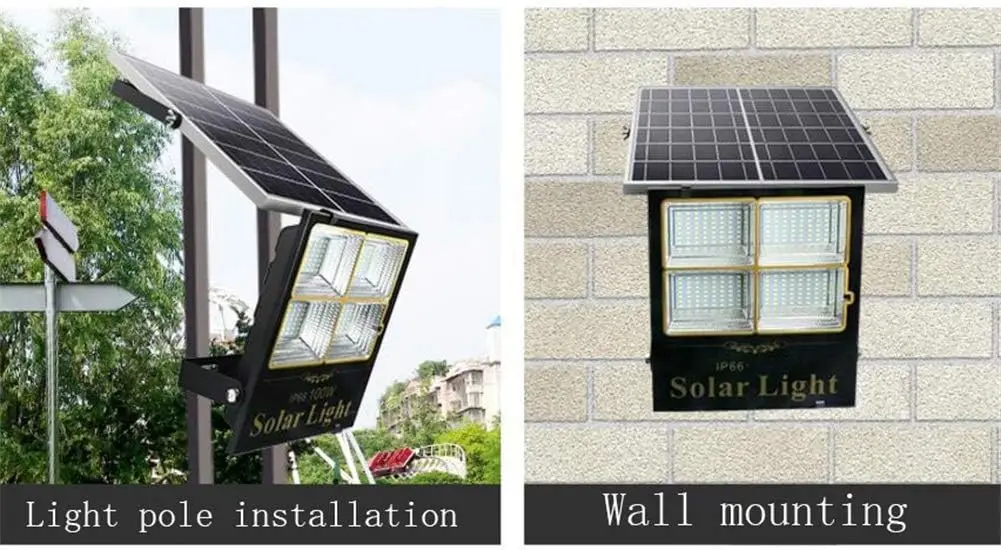 Zonne-aangedreven schijnwerper - Home Security Flood Lights recensie en prijs
