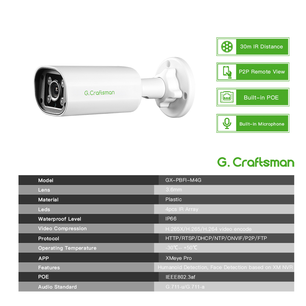 C GC PB 4MP POE IP-camera, ing - Home Security With Cameras recensie en prijs