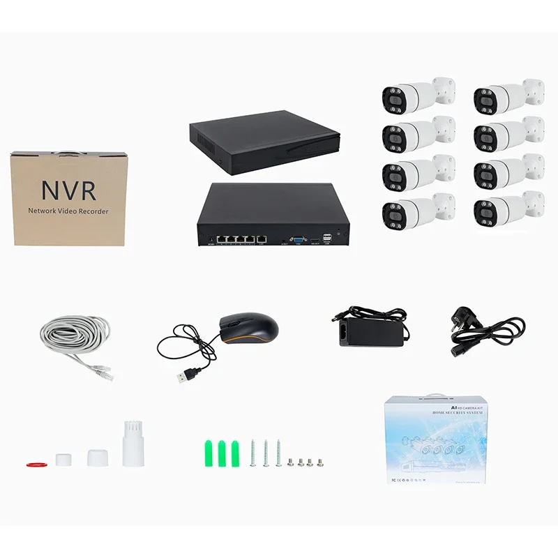 8CH 5mp PoE NVR Kit H.265 24/7 - Nvr Kit 8 Channel recensie en prijs