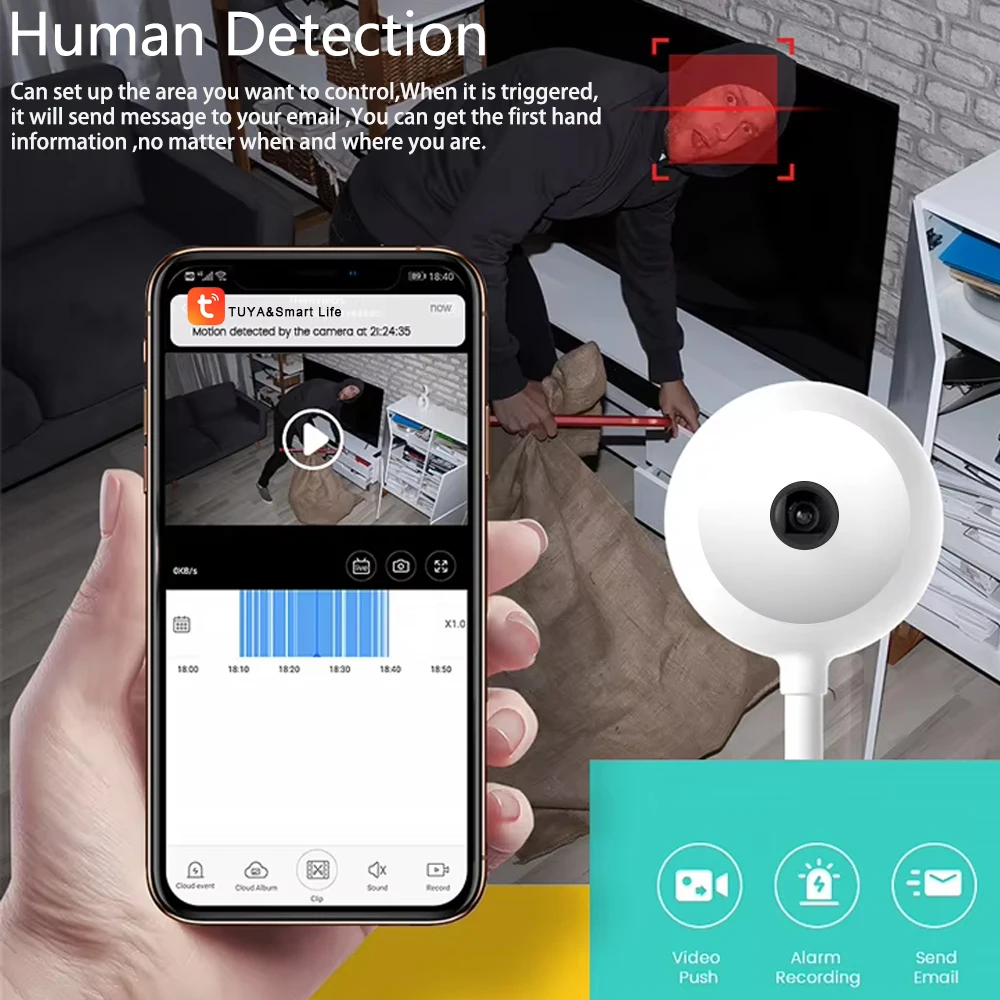 5MP Tuya Doodle WiFi USB Flood - Home Security Flood Lights recensie en prijs
